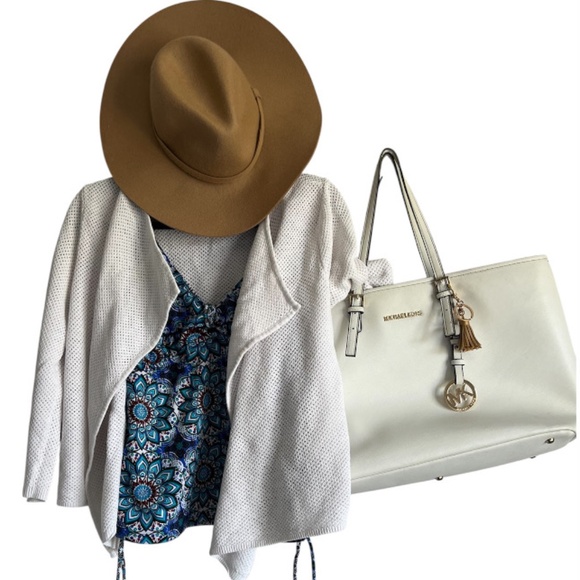 Tankini Top with White Cardi and MK white tote “3 piece set” - Picture 2 of 11